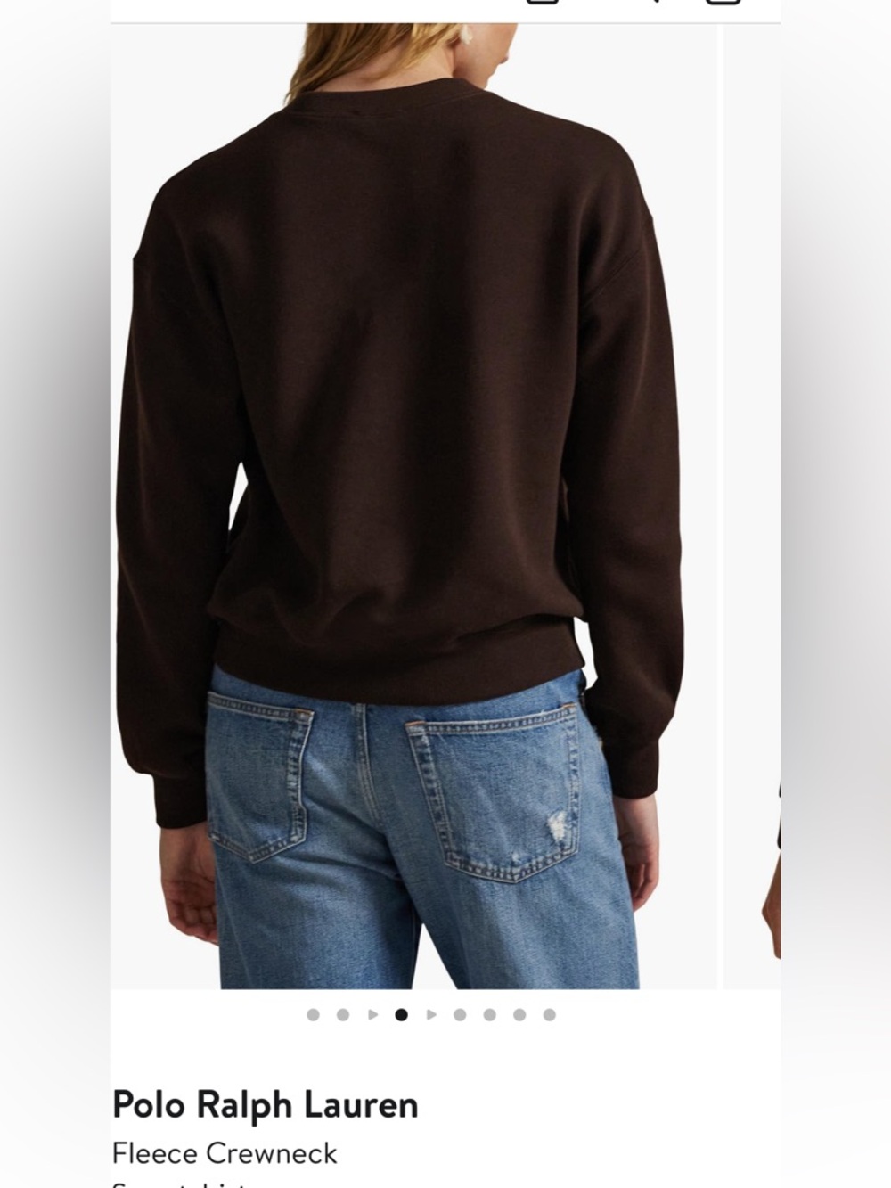 Polo Ralph Lauren Crewneck Fleece Sweatshirt- Size XL - Picture 2 of 7